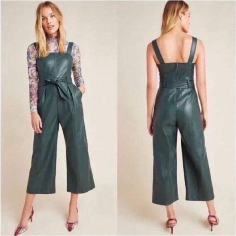 Anthropologie Forest Green Jumpsuit